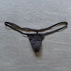 SKIMS Black Micro G-String